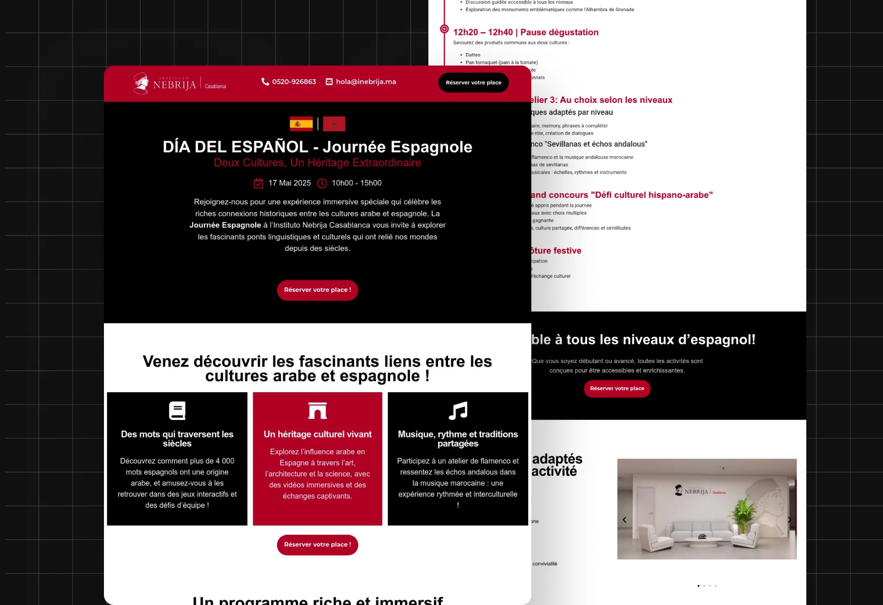 Spanish university Project - Creative Agency Web Design Morocco